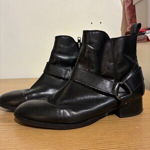 Urban Outfitters‎ Black Buckle Ankle Boots - Women's 9.5